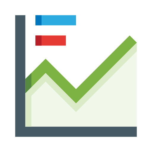 tabla de crecimiento icono gratis