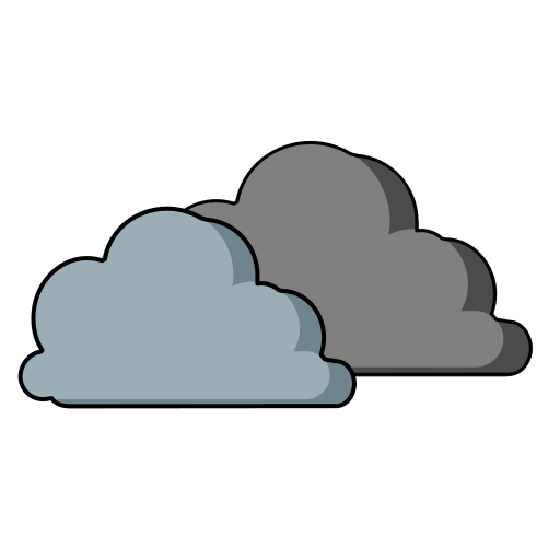Overcast Generic Outline Color icon