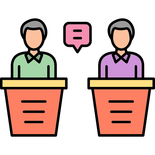 Debate Generic Outline Color icon