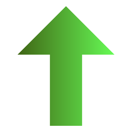 Arrow up Generic Flat Gradient icon