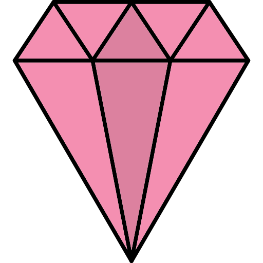 Diamond Generic Outline Color icon