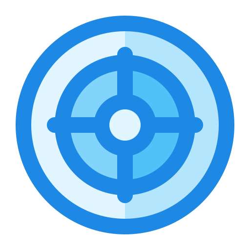 punto de mira icono gratis