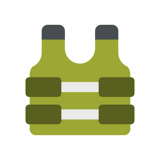 Bullet proof vest Good Ware Flat icon