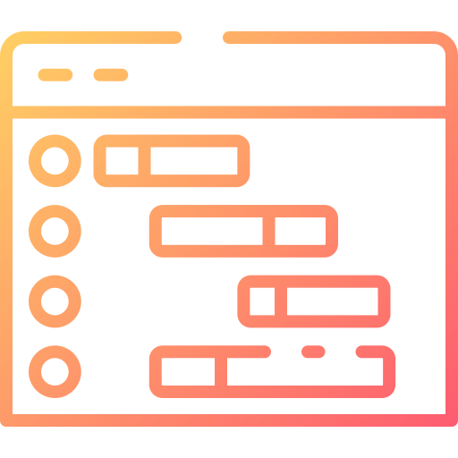 gráfico de gantt icono gratis