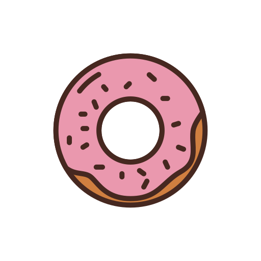 도넛 - 무료 음식개 아이콘