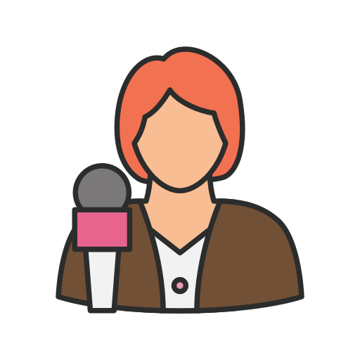 reportero icono gratis