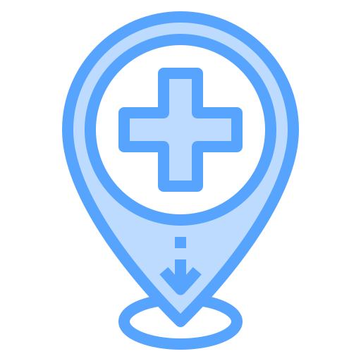 Health Clinic Catkuro Blue Icon