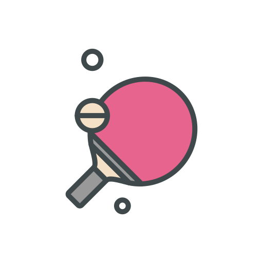 Ping pong Generic Outline Color icon