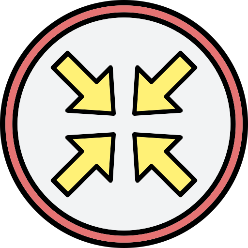 encogerse icono gratis