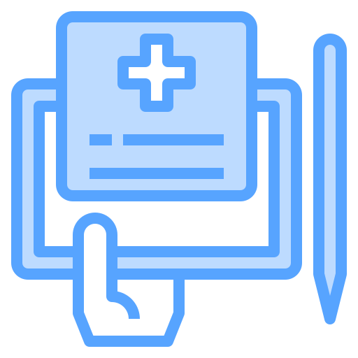 informe médico icono gratis
