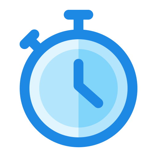 Stopwatch Generic Blue icon