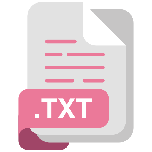 formato de archivo txt icono gratis