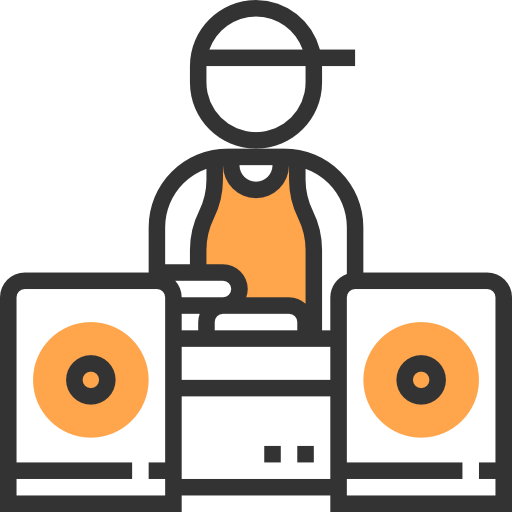 disc jockey icono gratis