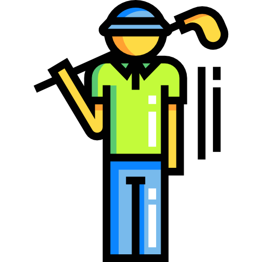 golfista icono gratis