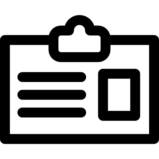 tarjeta de identificación icono gratis