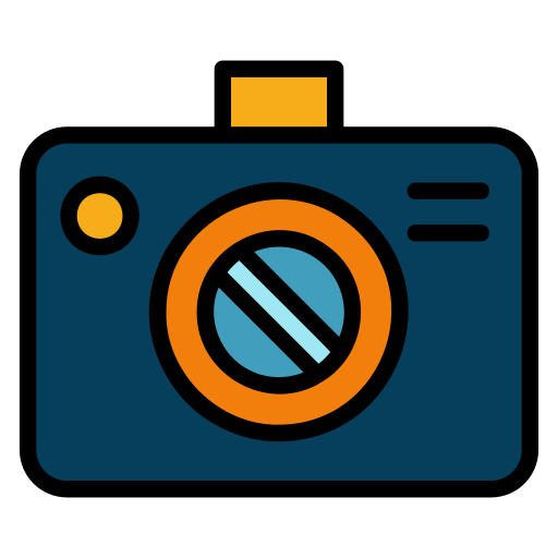 Photo camera Generic Outline Color icon