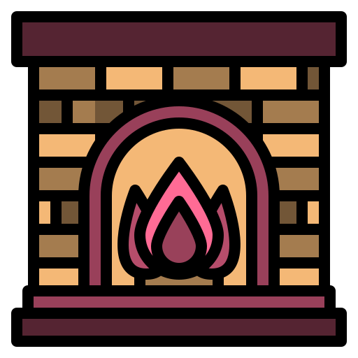 Камин бесплатно иконка