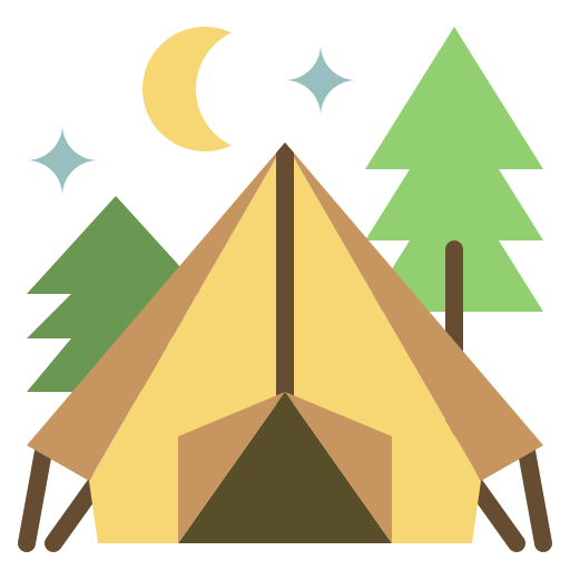 Camping tent Generic Flat icon