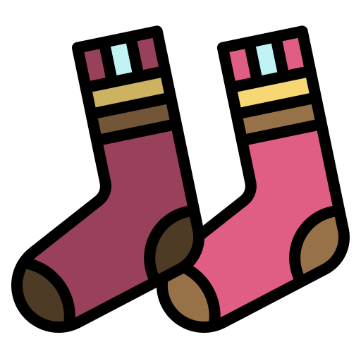 Sock Generic Outline Color icon