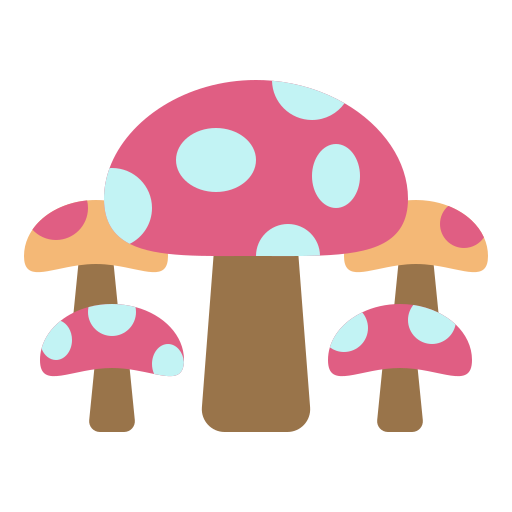 colorful mushroom clipart free