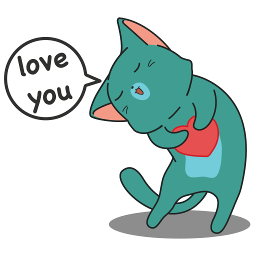 chat animal gratuit sticker