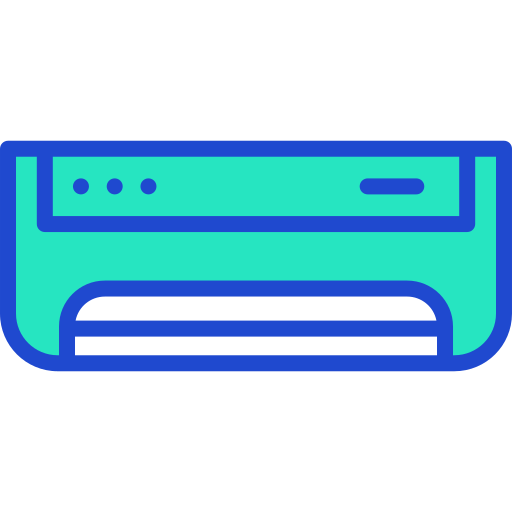 Generic Outline Color Air conditioner icon