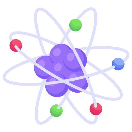 estructura atomica icono gratis