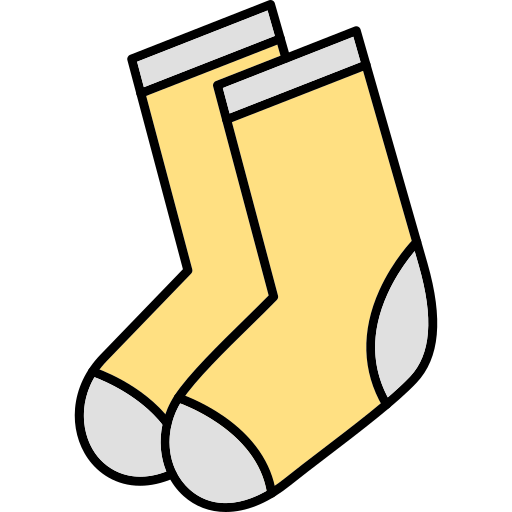 Socks Generic Thin Outline Color icon