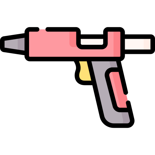 pistola de pegamento icono gratis