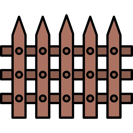 Fence Generic Thin Outline Color icon