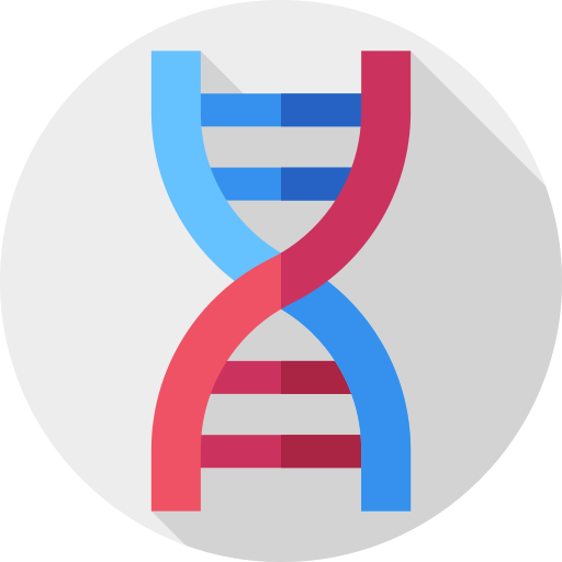 Dna Flat Circular Flat icon