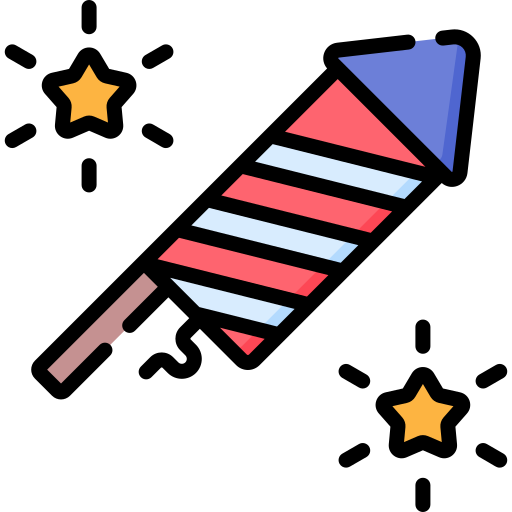 Fireworks Special Lineal color icon