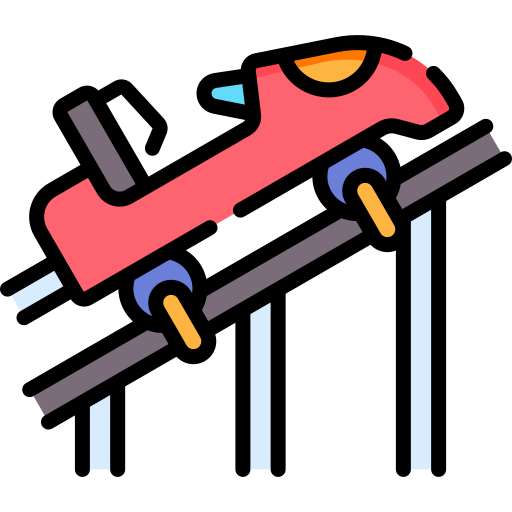 Roller Coaster Special Lineal Color Icon