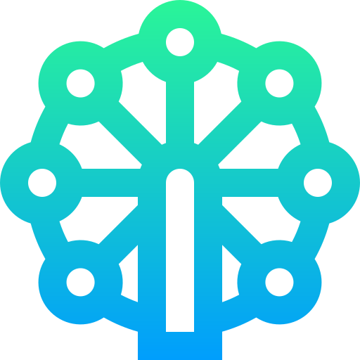 rueda de la fortuna icono gratis