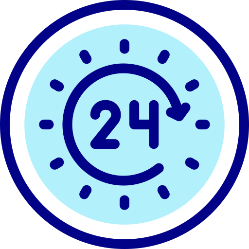 24 hours free icon