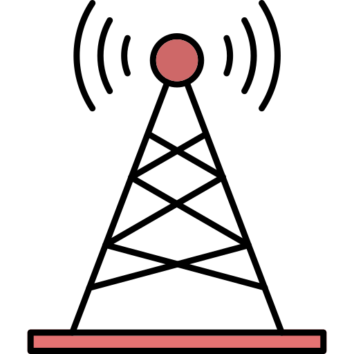 Radio antenna Generic Outline Color icon