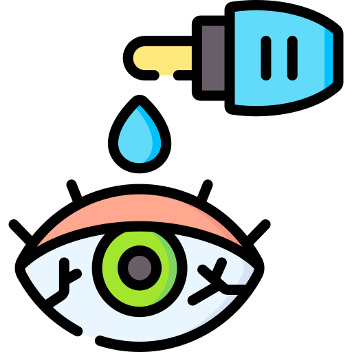 gotas para los ojos icono gratis