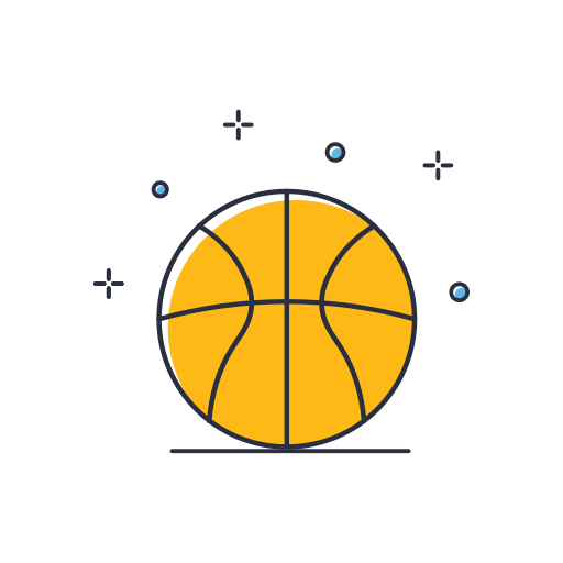 pelota de baloncesto icono gratis