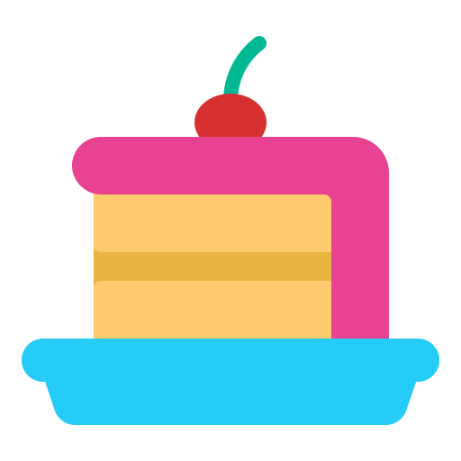 rebanada de pastel icono gratis