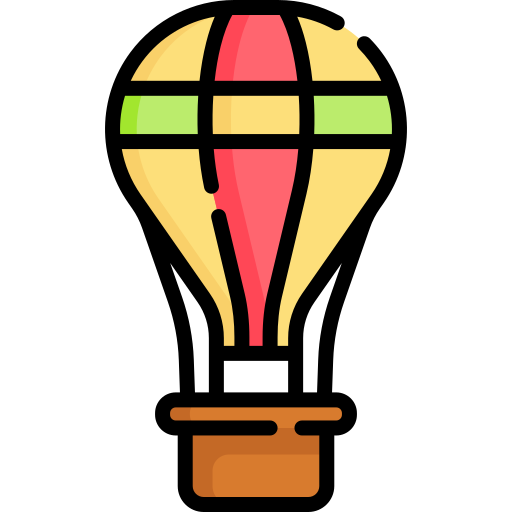 Hot air balloon Special Lineal color icon