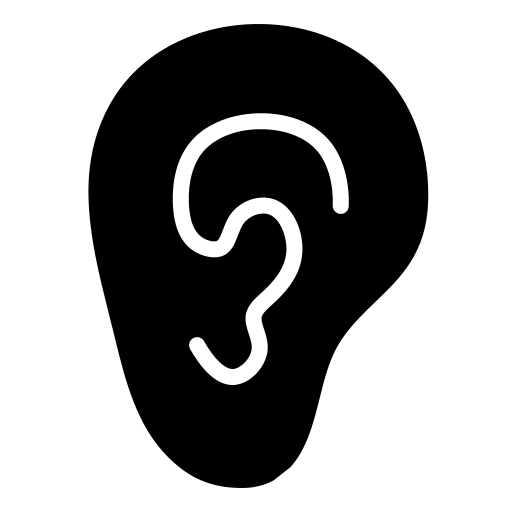 oreille Icône gratuit