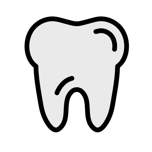 Tooth Generic Outline Color icon