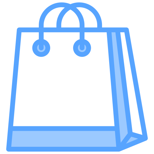 Shopping bag Generic Blue icon