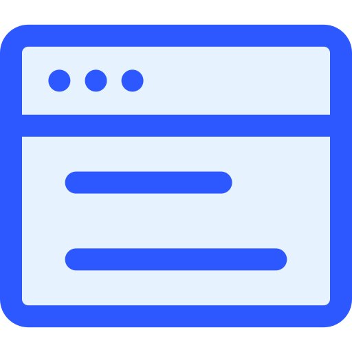 Web page Generic Blue icon