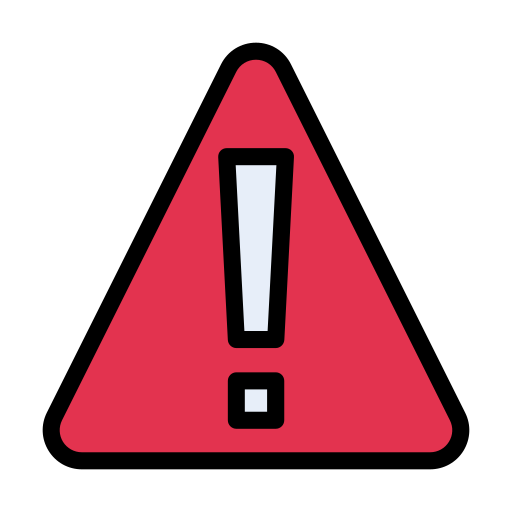 Danger Vector Stall Lineal Color icon