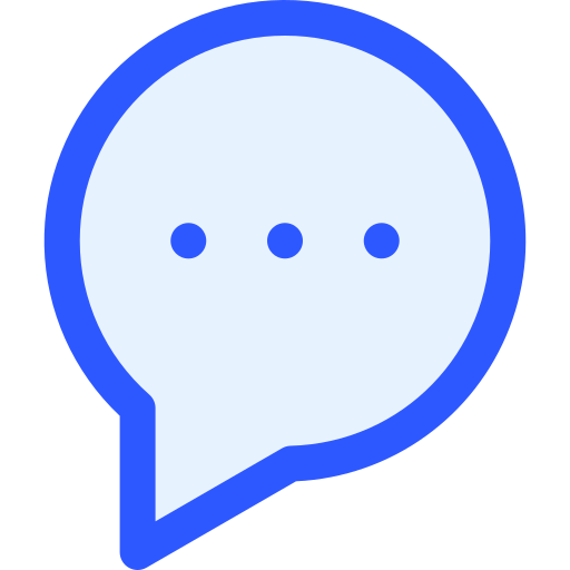 Chat Generic Blue icon