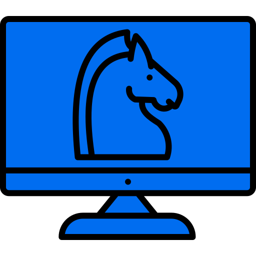 Trojan Generic Outline Color icon