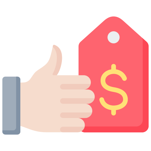 mejor precio icono gratis