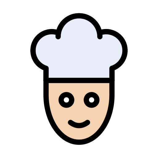 Chef Vector Stall Lineal Color icon