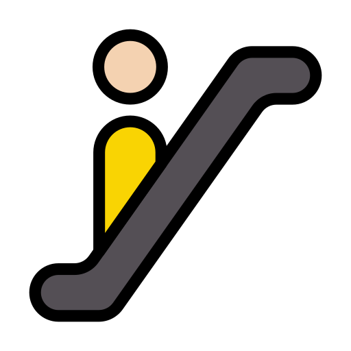 에스컬레이터 표지판 무료 아이콘